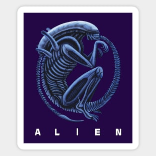 Xenomorph In Stasis (More Color Saturation) Magnet